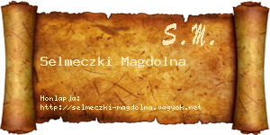 Selmeczki Magdolna névjegykártya